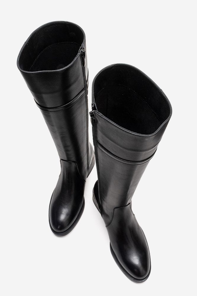 Kadın Deri Çizme SIYAH PNC1549 resmi