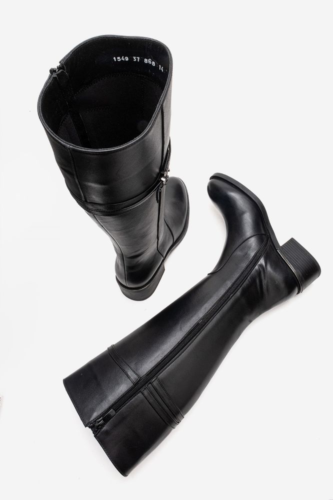 Kadın Deri Çizme SIYAH PNC1549 resmi