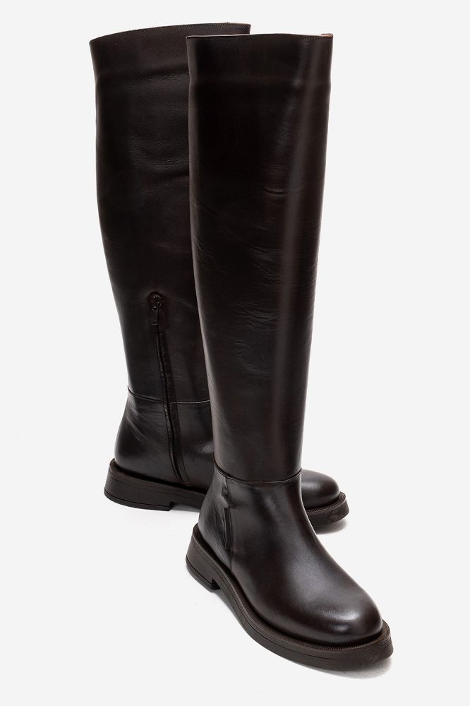 Kadın Deri Çizme KAHVE PNC1572 resmi