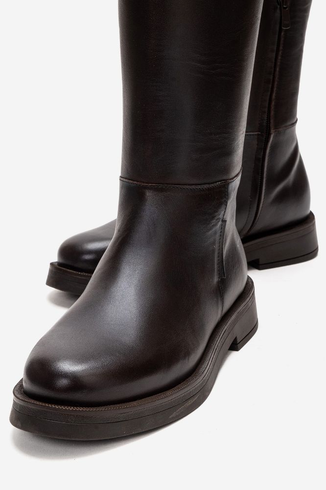 Kadın Deri Çizme KAHVE PNC1572 resmi