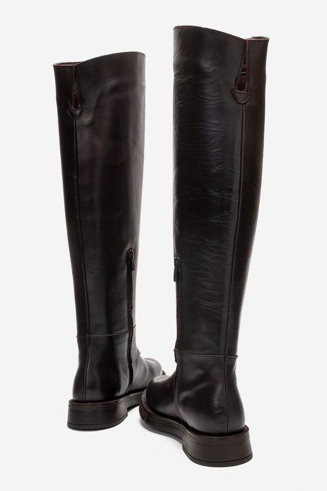 Kadın Deri Çizme KAHVE PNC1572 resmi