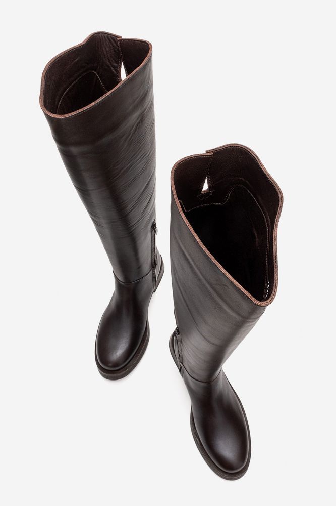 Kadın Deri Çizme KAHVE PNC1572 resmi