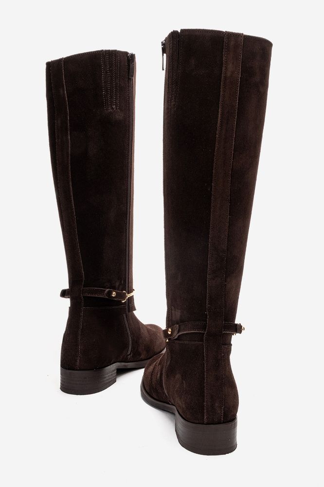 Kadın Deri Çizme KAHVE SUET PNC1672 resmi