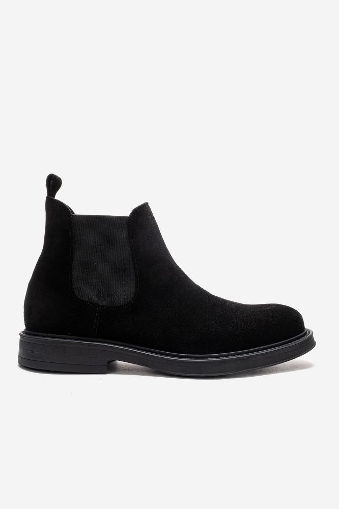 erkek-deri-lastikli-bot-SIYAH SUET-GLR9723-0103962_0