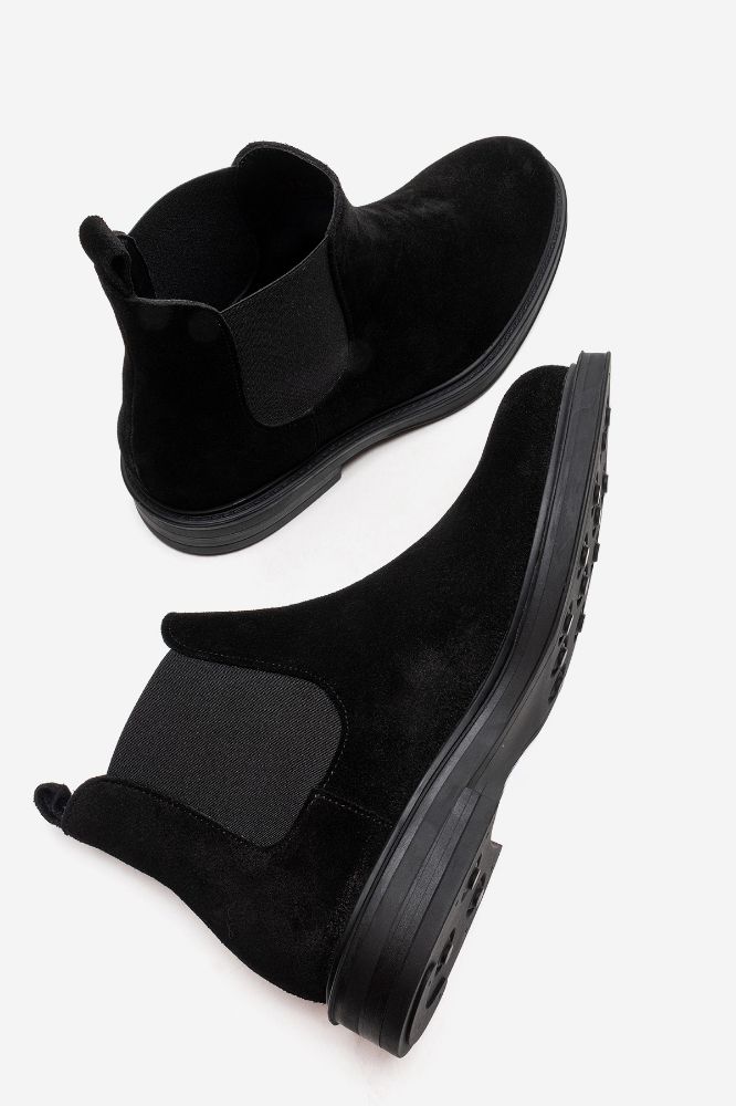 erkek-deri-lastikli-bot-SIYAH SUET-GLR9723-0103967_0