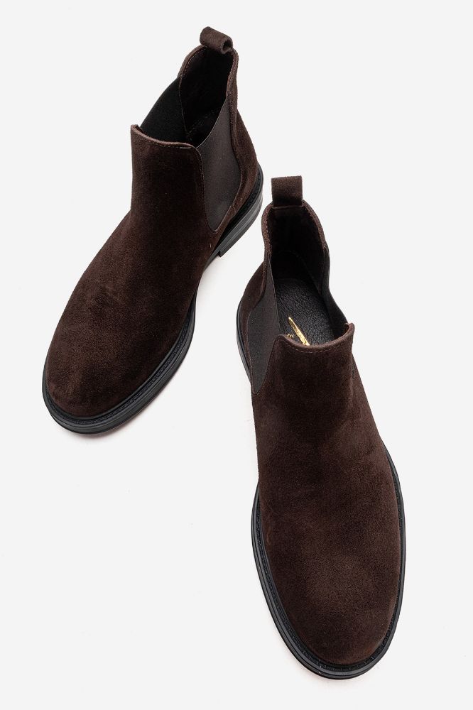 erkek-deri-lastikli-bot-KAHVE SUET-GLR9723-0103972_0