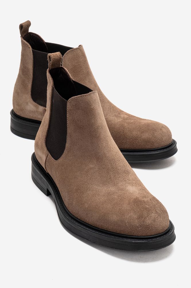 erkek-deri-lastikli-bot-KUM SUET-GLR9723-0103975_0